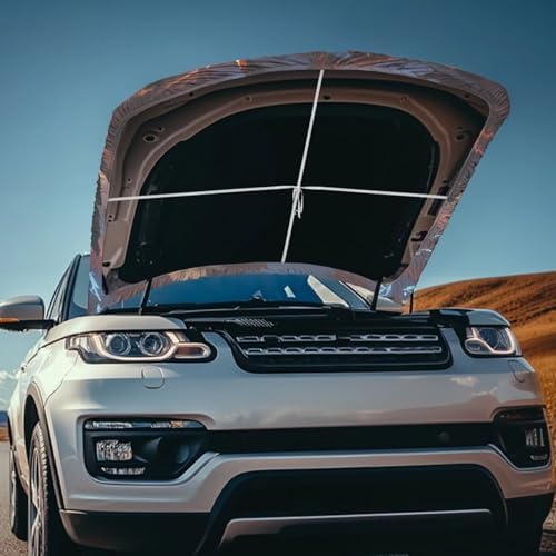 Sunset Dinosaur Hood Cover for Truck Stretchable Engine Cover Can be Washed Hood Wraps Universal for Cars