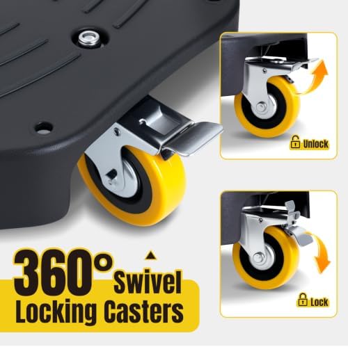 MaxxHaul Heavy Duty Tire Dolly 300 lb Capacity Rolling Wheel Dolly with 4 Swivel Casters Portable Tire Storage and Transport Mover for Garage Shop and Warehouse (80746) - Image 4