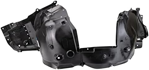TRQ Front Left Inner Fender Liner Black Drivers Side