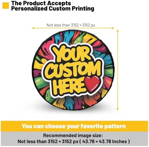 Thanksgiving Spare Tire Cover, Wheel Protectors Tire Cover Universal for Trailer RV SUV Truck Camper Travel, Available in 5 Sizes from 14 to 18 Inches, 14" Fits Tire Diameter 23.6"-27.5"