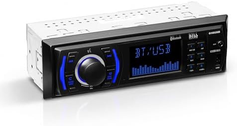 BOSS Audio Systems 616UAB Single DIN Bluetooth Car Stereo, No DVD, USB