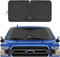 Windshield Sun Shade for Ford F-150 2004-2008, Foldable Truck Sunshade, UV Heat Blocker, Front Window Sun Shield, Interior Protection, Keeps Cab Cool, Heavy Duty Truck Accessory - Charcoal