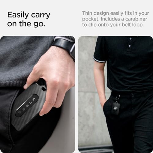 Spigen Air Fit Key Card Holder Designed for Tesla with AirTag Slot