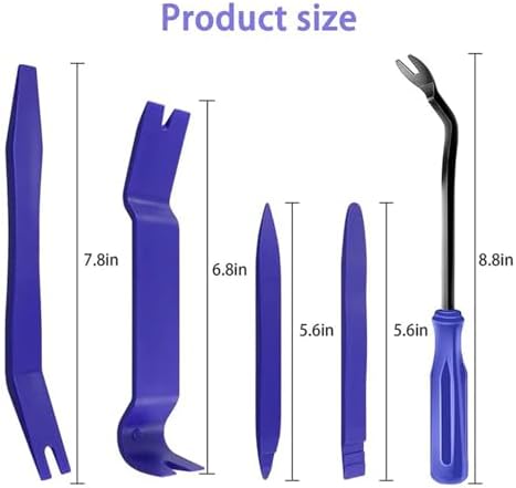 Plastic Auto Dismantle Tools Kit Car Radio Door Clip Panel Trim Dash Audio Removal Installer Pry Kit Refit Set(Yellow 4PCS) - Image 5