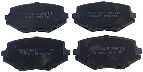 TRQ Front Brake Pads Ceramic Hardware