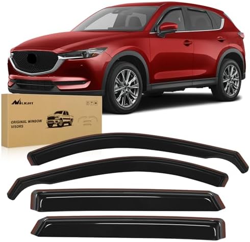 Nilight Window Rain Guards for Mazda CX-5 2017-2025, 4PCS