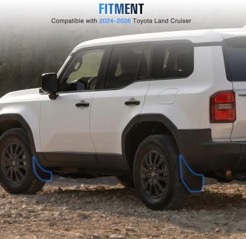 Nilight Mud Flaps Splash Guards for Toyota Land Cruiser Prado 2020-2026