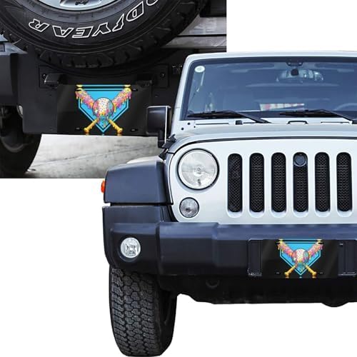 Baseball Ice Cream Drip Front License Plate 6" * 12" for Women
