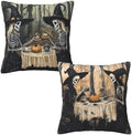 Vintage Skull Throw Pillow Covers 18x18 inch Set of 2 Pillow Case Cushion Cover for Home Sofa Couch Living Room Car Decor by Mshutbna