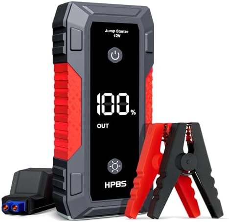 H50 Jump Starter - 5000A Jump Starter Battery Pack for Up to 10.0L Gas and 8.0L Diesel Engines, 12V Car Battery Jumper Starter Portable with 3.0" LCD Display, Jump Box by HPBS