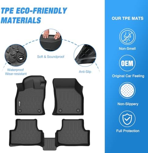 Nilight TPE Floor Mats for Volkswagen VW Golf MK7 1.8 TSI S/SE/SEL