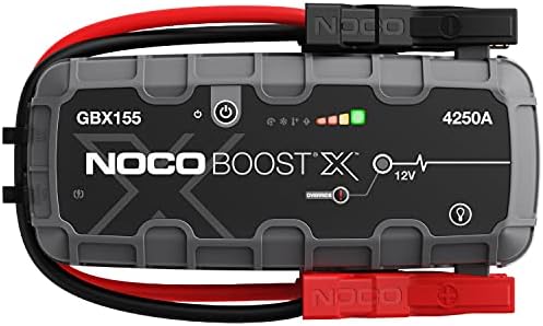 NOCO Boost X GBX155: 4250A UltraSafe Jump Starter – 12V Lithium Battery Booster Pack, Portable Jump Box, Power Bank & Jumper Cables - for 10.0L Gas and 8.0L Diesel Engines by NOCO