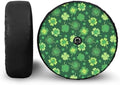 Clovers Spare Tire Cover with Camera Hole, Weatherproof Universal Wheel Protectors, Wheel Tire Cover for RV Camper Travel Trailer SUV Truck, 15 Inch Fits Tire Diameter 27.6"-29.5"