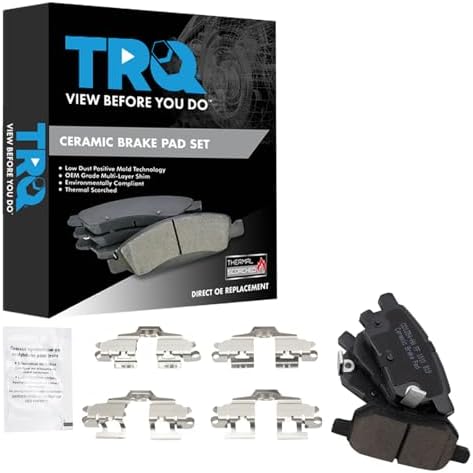 TRQ Rear Posi Ceramic Brake Pad Kit Set