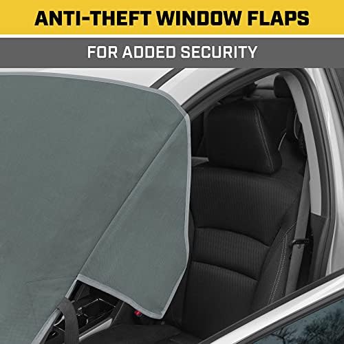 Cat® Car Windshield Cover for Ice and Snow with Anti-Theft Flaps - Toughest Ice & Frost Windshield Snow Cover All-Weather Waterproof Winter Blanket - Truck Window Protector Accessories - 78" X 43"