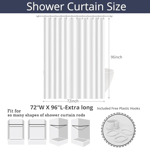 Fall Pumpkin Shower Curtain, Watercolor Autumn Harvest Pumpkins Wildflowers Green Leaves on the Top Thanksgiving Day Bathroom Curtain Waterproof Fabric Machine Washable with Hooks, 72"Wx96"L - Image 7