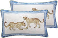 patdrea Designer Vintage Leopard Printed Pillow Cover,12"x20",Set of 2 by patdrea
