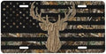 Camouflage Deer Leaves Front License Plate 6" * 12" for Women