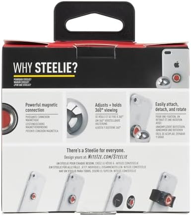 Nite Ize Steelie Original Vent Kit - Magnetic Phone Mount for Car Vents - Car Phone Holder Mount - Car Dashboard and Cell Phone Accessories - Phone Mount with Neodymium Magnets
