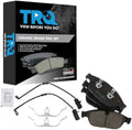 TRQ Front Ceramic Brake Pad Set Includes Contact Point Grease