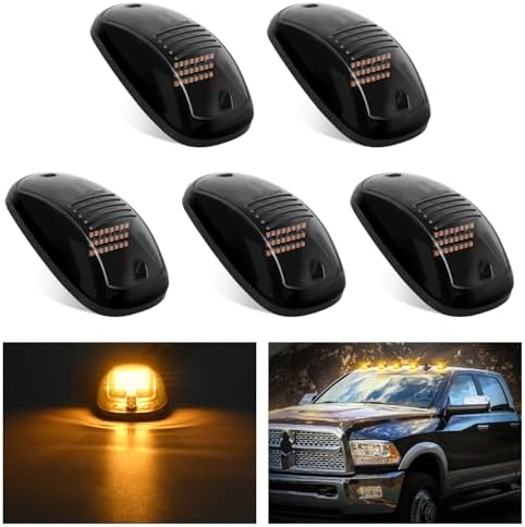 Nilight LED Cab Marker Light Smoke Lens Fits 2003-2018 Dodge Ram