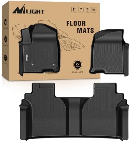 Nilight Floor Mat for Chevy Silverado GMC Sierra 1500 Crew Cab 2019-2026