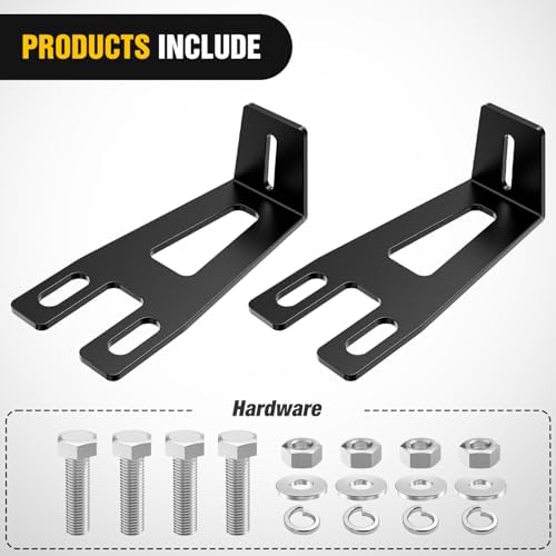 Nilight Hidden Bumper Mounting Brackets for 2009-2018 Dodge Ram 2500 3500