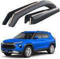 Goodyear Shatterproof in-Channel Window Deflectors for Chevrolet (Chevy) Trailblazer 2021-2026, Rain Guards, Window Visors for Cars, Vent Deflector, Car Accessories, 4 pcs - GY009012
