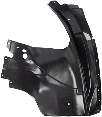 TRQ Front Left Rearward Inner Fender Liner Black Drivers Side