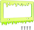 Timtin 1 Set Fluorescent Green License Plate Frame, Style 2
