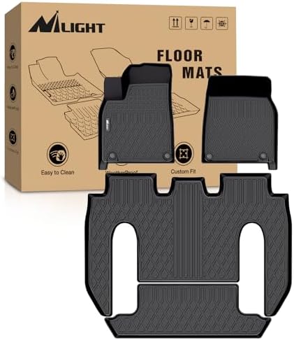 Nilight TPE Floor Mats for Tesla Model X 6 Seater