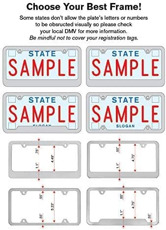 Jeep Wordmark License Plate Frame (Medium Top Rim)