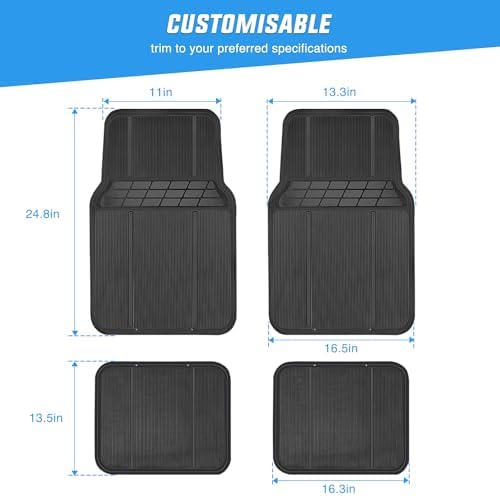 Nilight Rubber Floor Mats for Cars Trucks SUVs