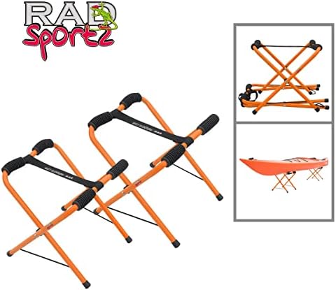 Rad Sportz Kayak Storage Racks, Orange, Set of 2 - Image 2