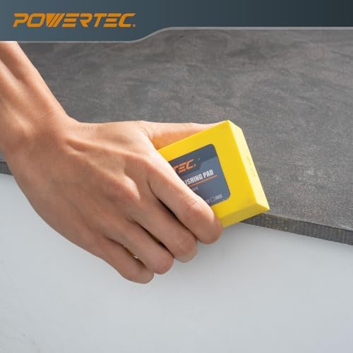 POWERTEC 72306 Diamond Hand Polishing Pads 3Pack, 60, 100 & 200 Grits, Diamond Sanding Block for Polishing and Grinding Porcelain, Ceramic Tile, Glass, Granite, Stone, Wood & Metal - Image 2