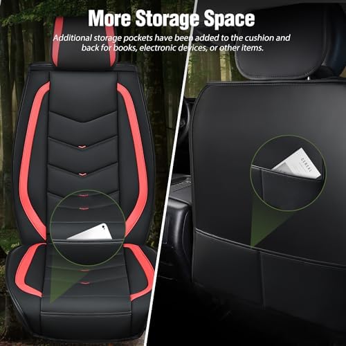Nilight Car Seat Covers Custom Fit 2007-2024 Chevy Silverado GMC Sierra