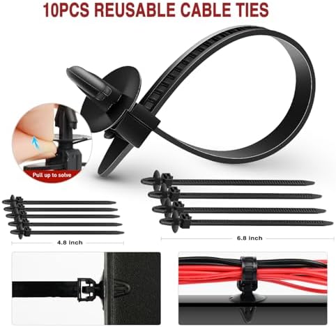 Nilight 1115Pcs Car Push Retainer Clips Auto Fasteners Kit 32 Most Popular Sizes Nylon Bumper Fender Rivets with 5 Fasteners Remover 10 Cable Ties for Toyota GM Ford Honda Chevy