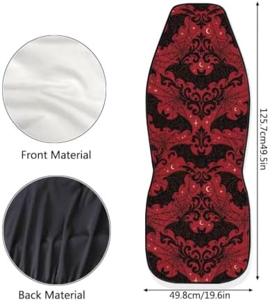 Gothic Bat Car Seat Covers Set of 2 Elastic Fabrics