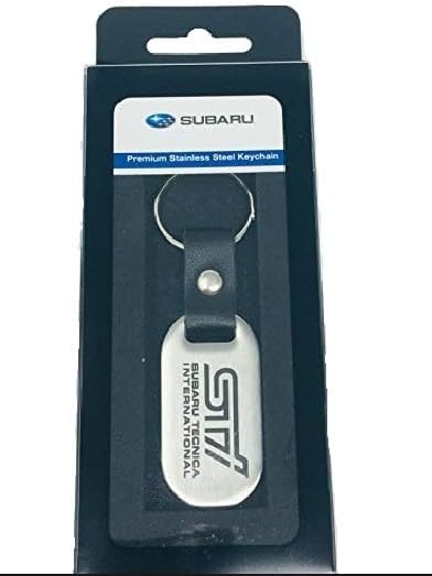 Subaru STi Logo Stainless Steel Key Chain Forester Impreza Legacy Outback Solterra Wrx Brz OEM SOA342L159 Genuine OEM