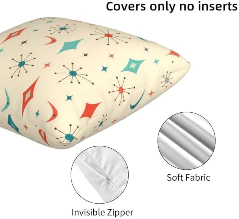 Mid Century Throw Pillow Covers 18x18 inch Set of 2 - Image 5