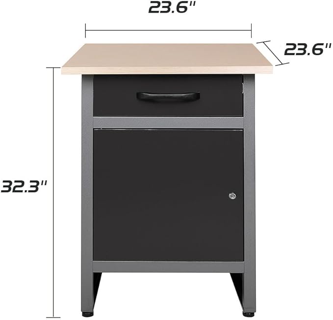 JZD Steel Workbench Garage Storage Cabinet Set - Image 5