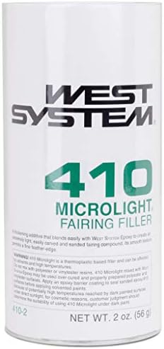 West System 410-2 Microlight Epoxy Filler, 2 oz | Lightweight, Sands Easily by WESTSYSTEMEpoxy