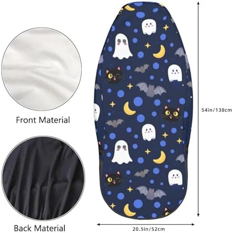 Delerain Car Seat Covers Set 2Pcs, Funny Halloween Universal Front Car Seats Vehicle Enterior Protector Suitable Fits Most Car Auto SUV Sedan Truck