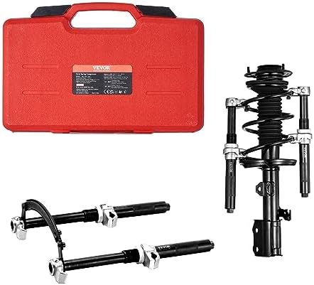 VEVOR Coil Spring Compressor Tool, 2 pcs Heavy Duty Macpherson Strut Spring Compressor Set, 2646 lbs Strut Spring Compressor with Safety Bracket and Carrying Case, for Car Truck ATV UTV by VEVOR