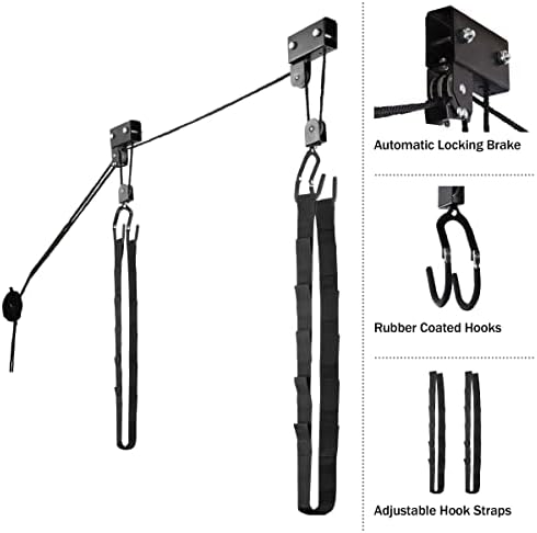 RAD Sportz Kayak Storage Hoist - Overhead Pulley System with 125lb - Image 2