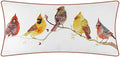 JWH Birds Accent Pillow Case Chenille Cushion Cover Decorative White Fall Pillowcase Print Animal Throw Pillow Cover for Home Sofa Car Bed Living Room Decor Sham Gift 14 x 28 Inch Yellow by JinwenHome