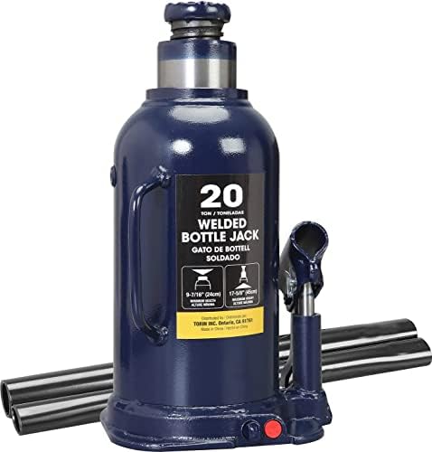 Big RED 20 Ton (40,000 LBs) Torin Welded Hydraulic Car Bottle Jack for Auto Repair and House Lift, Blue, AT92003UR by BIGRED