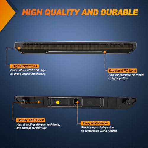 Nilight Fender Side Marker Lights 4PCS for 2020-2025 GMC Sierra 2500HD