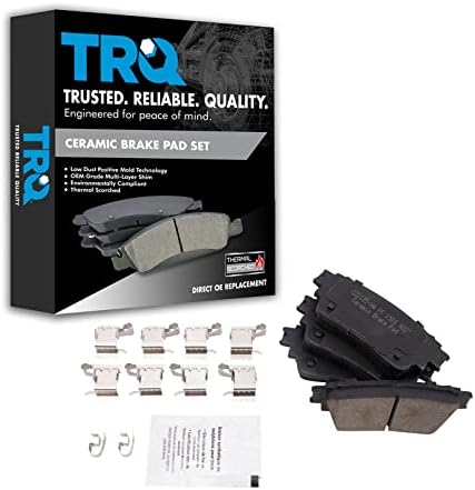 TRQ Rear Ceramic Brake Pad Set