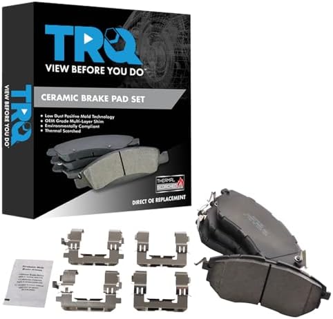 TRQ Front Ceramic Brake Pad Set